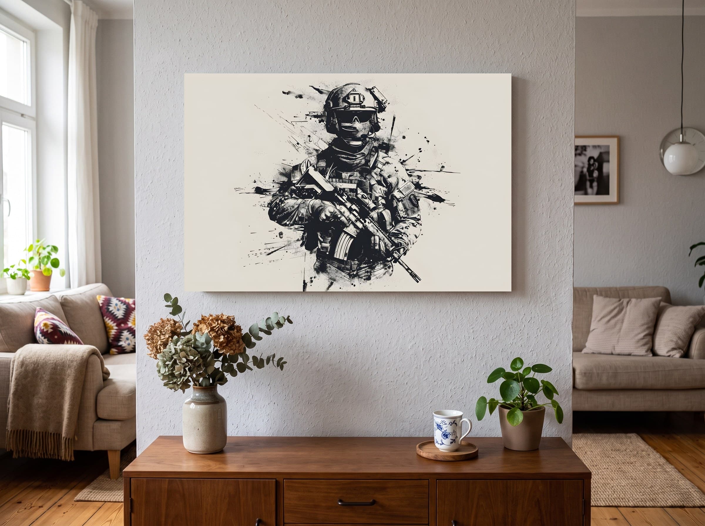 Wandbild-Mockup