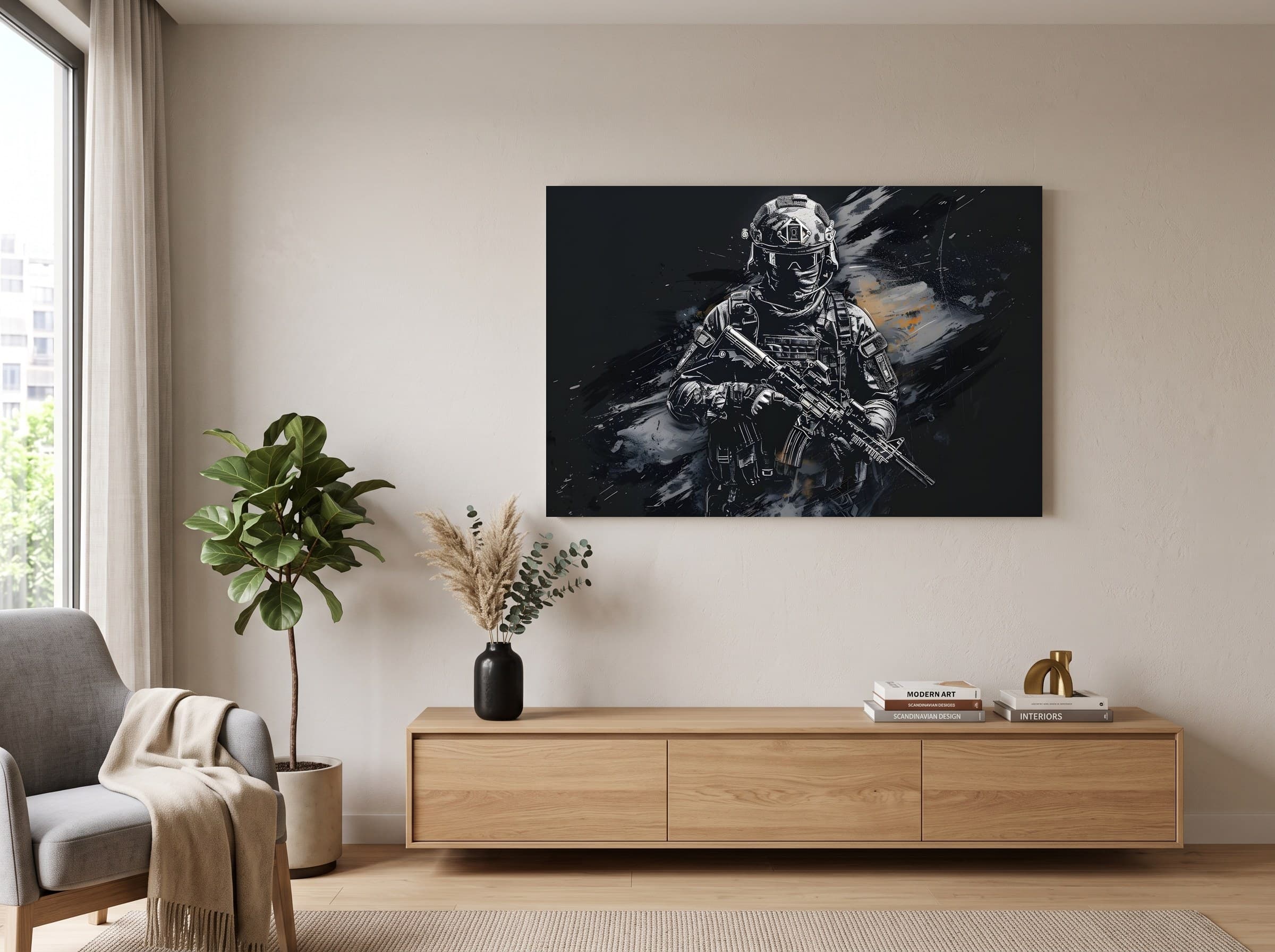 Wandbild-Mockup
