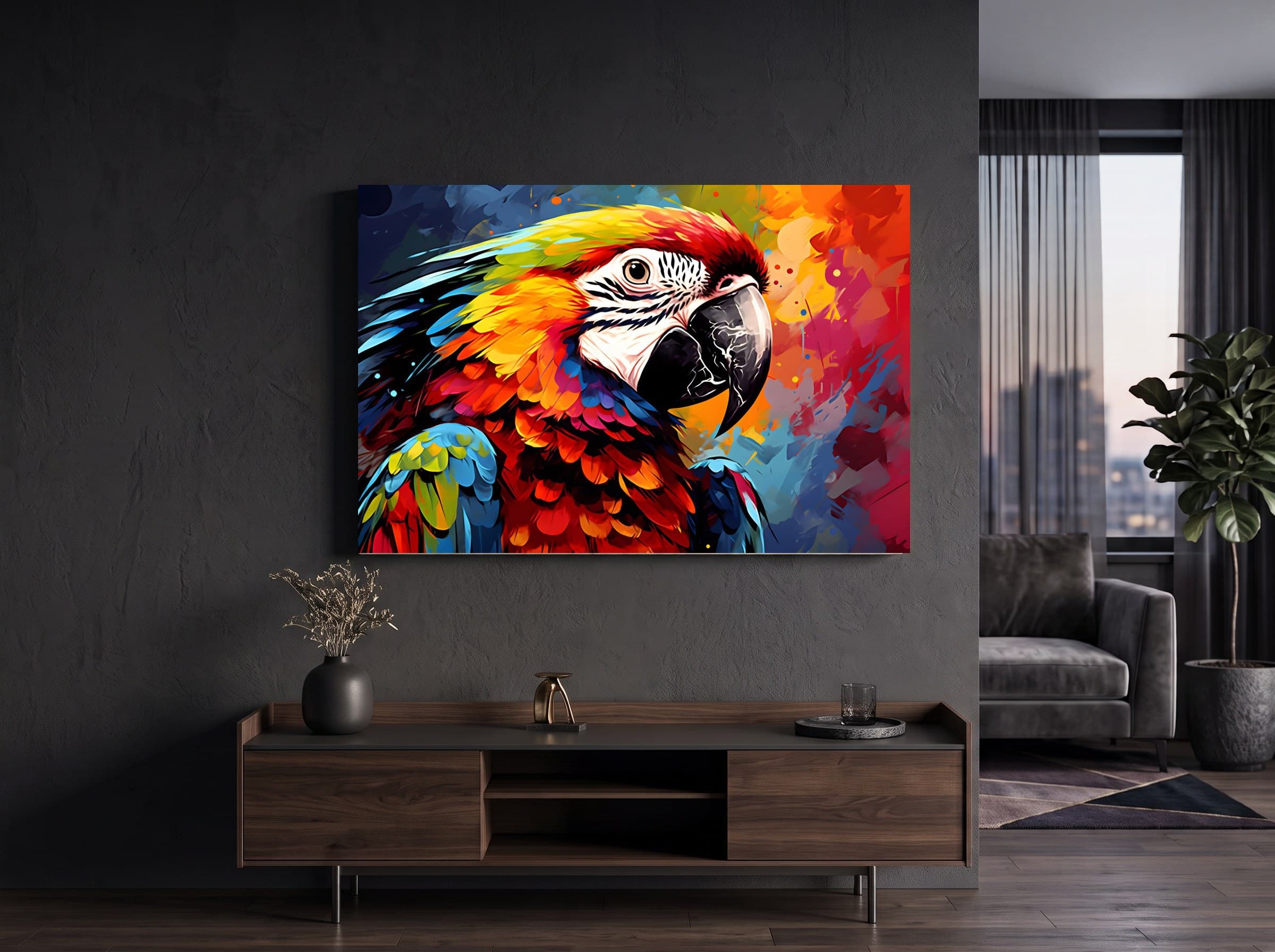 Wandbild-Mockup